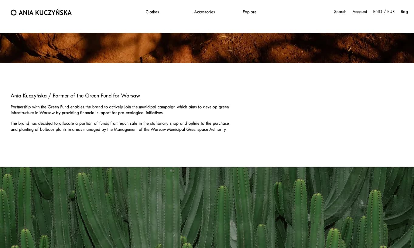 Ecommerce website for top Polish fashion designer