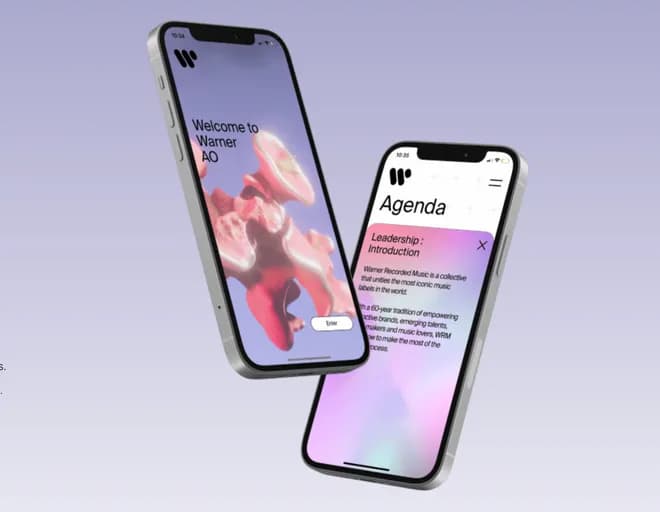 Conference mobile app for Warner Recorded Music