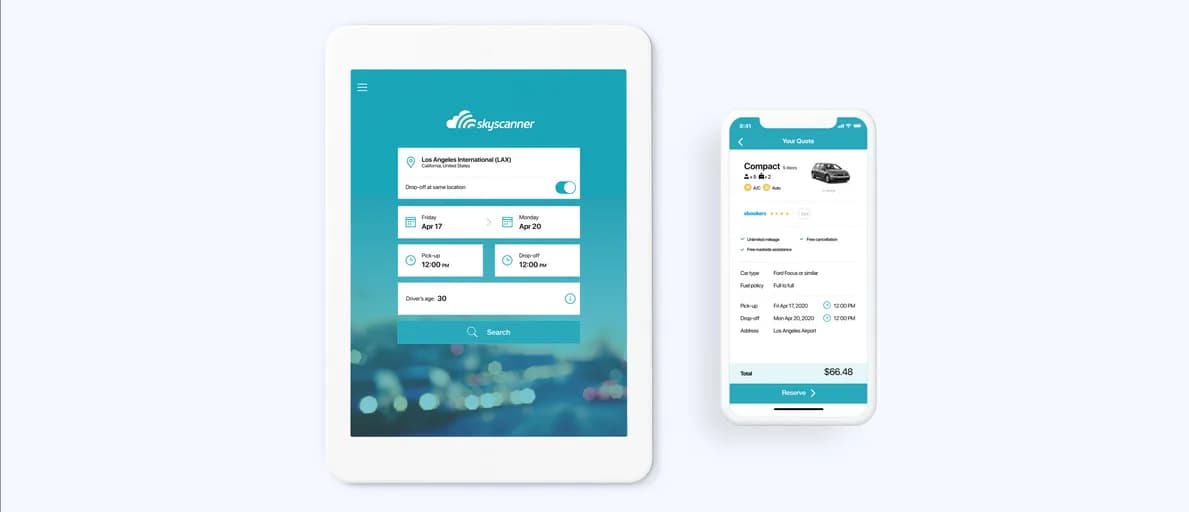 Skyscanner: Car Rental App