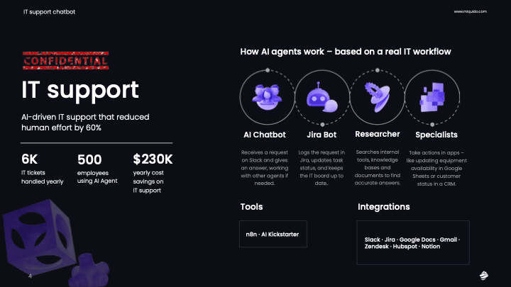 AI-Powered IT Support Assistant for a global gaming company