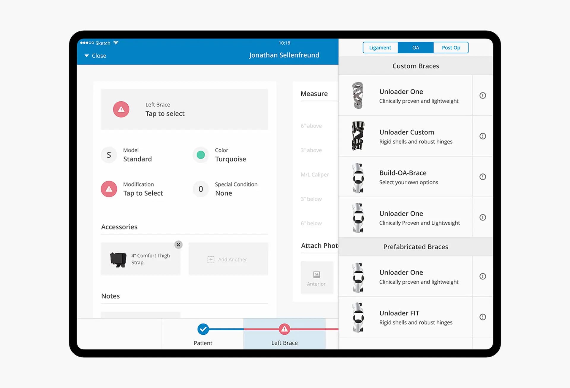 Optimizing prosthetic and orthotic ordering through a scalable digital platform