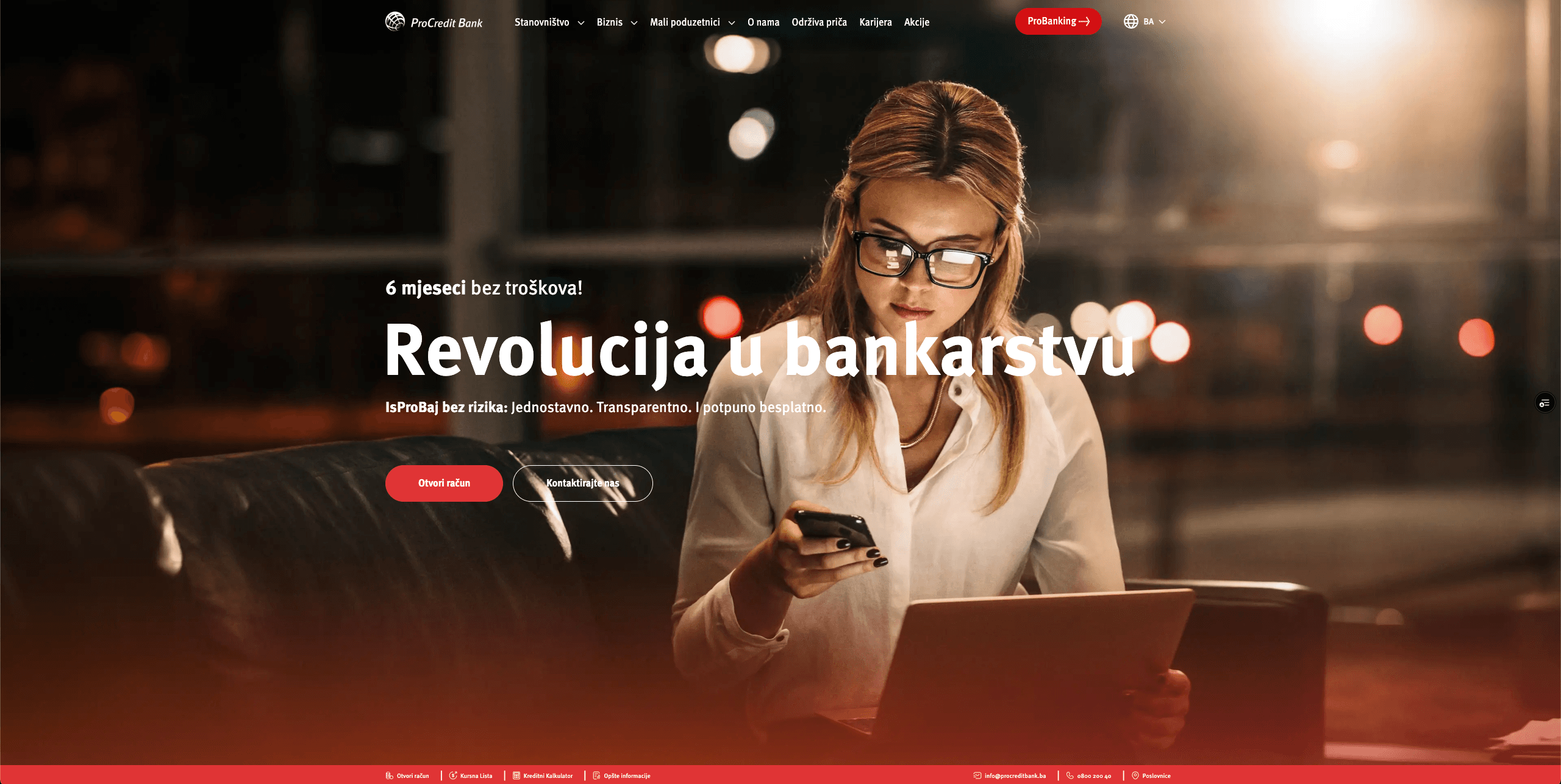 Revolution in Banking - ProCredit Bank website
