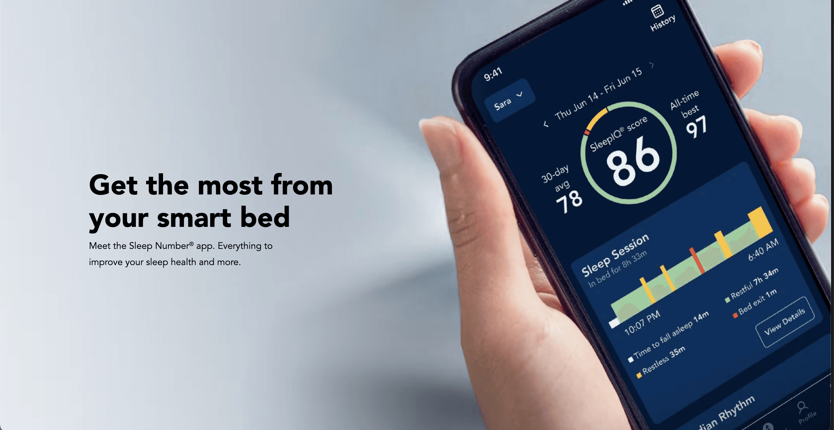 Smart bed and sleep tracking - SleepIQ Mobile App & BLE SDK