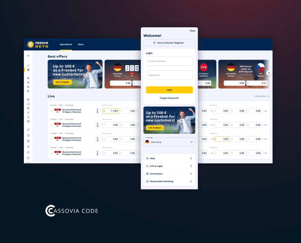 Web Application for Sports Betting | Team Extension