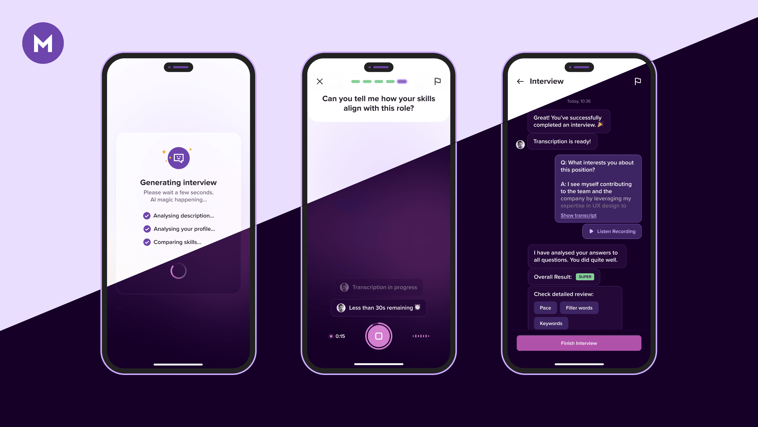 Helping candidates perform better at job interviews using AI-Monster AI