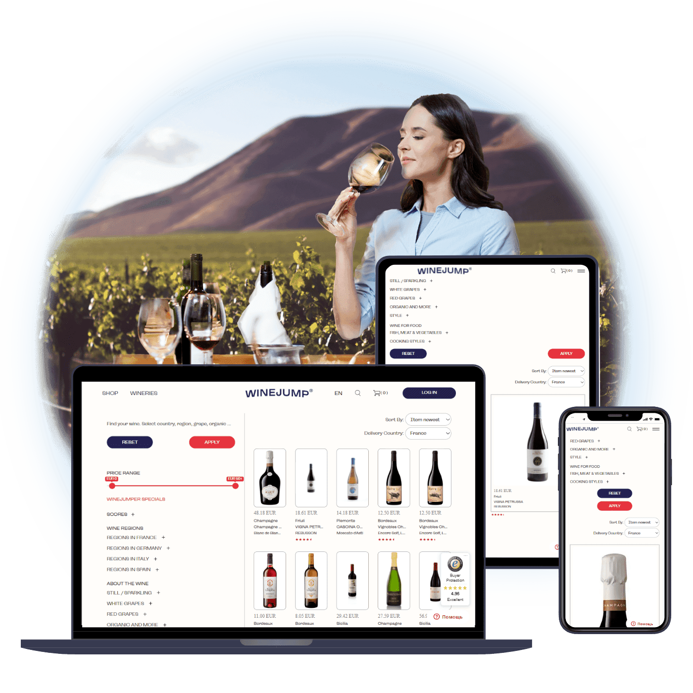 SaaS-enabled Marketplace Serving 1.5K Wineries across Europe