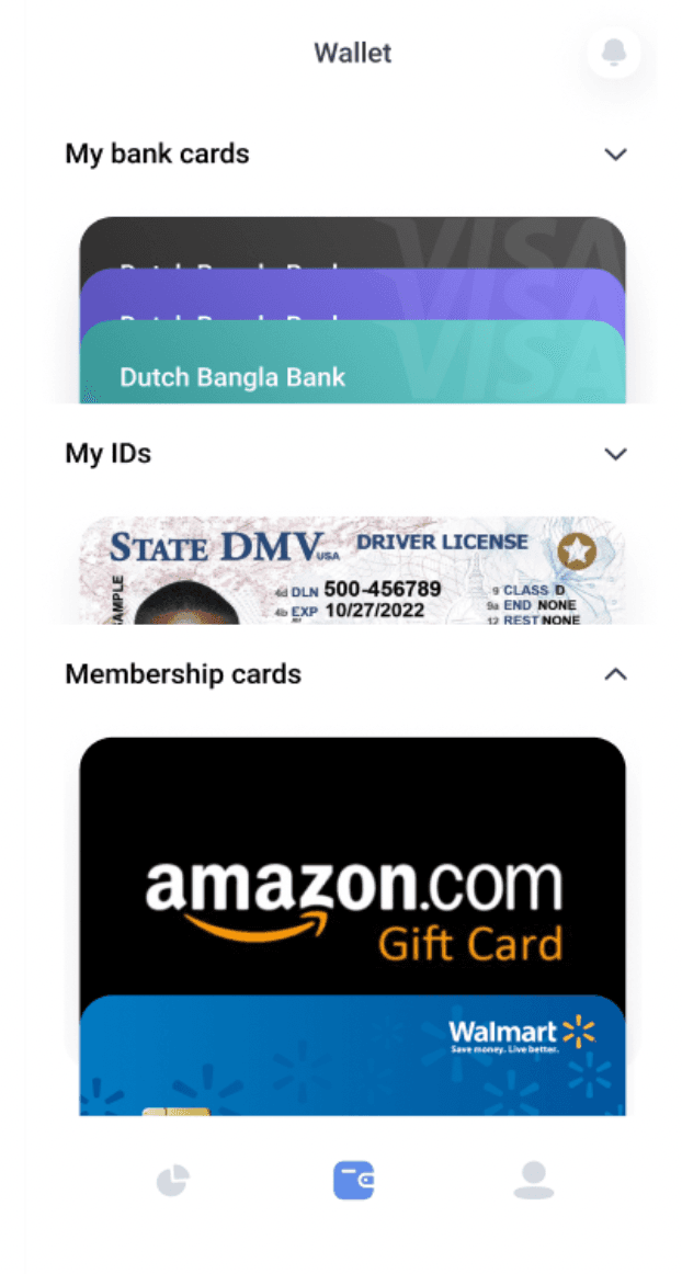 Secure ID scanner & digital wallet app