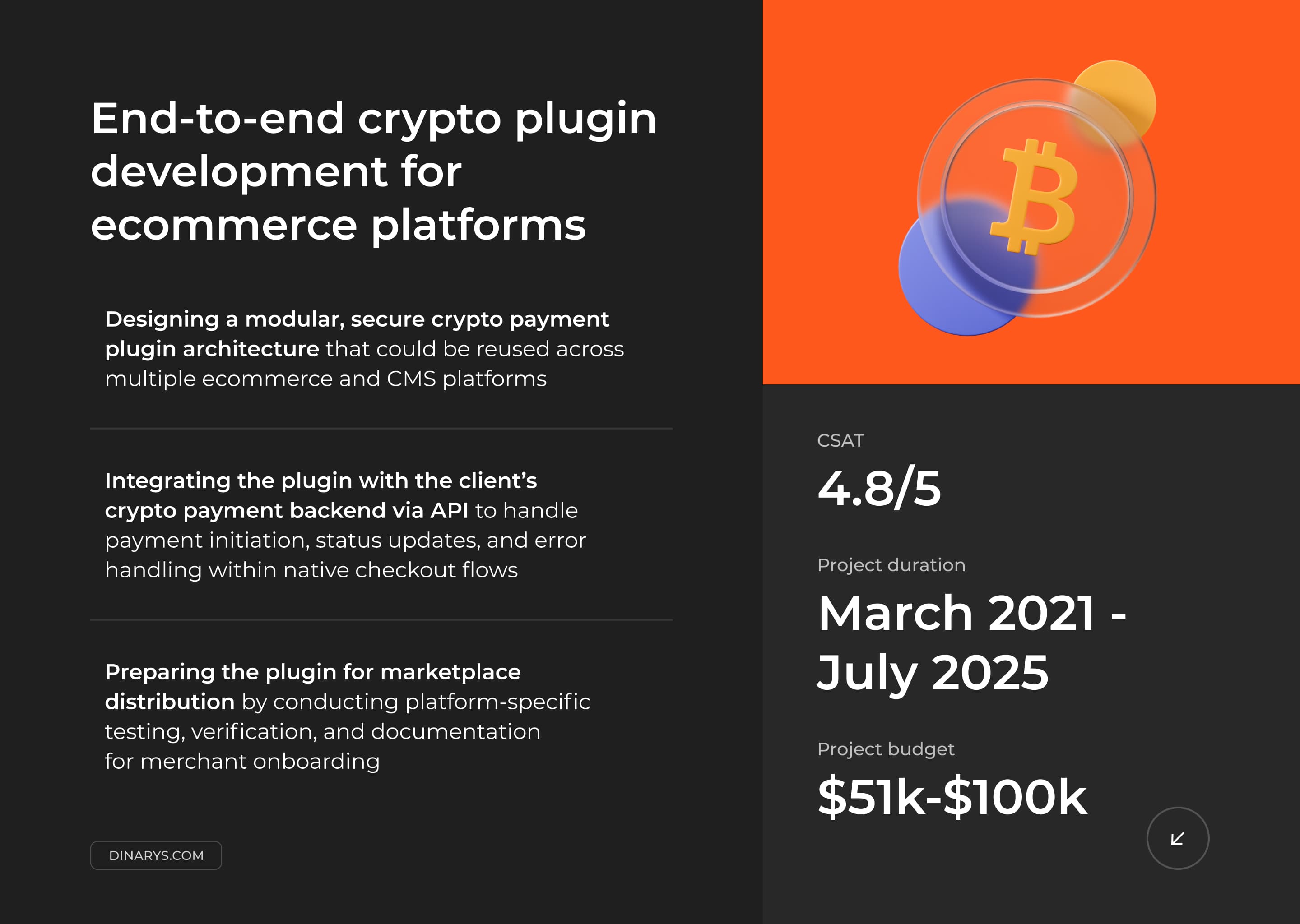 Developing a multi-platform crypto payment plugin for ecommerce merchants