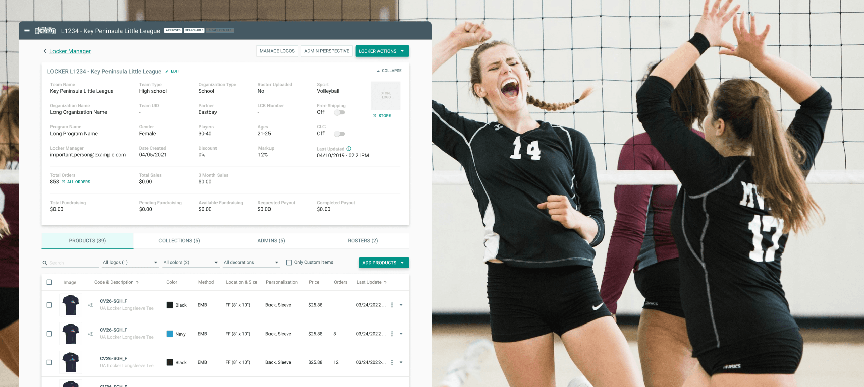 SquadLocker - Custom Sports Apparel Fulfillment Platform