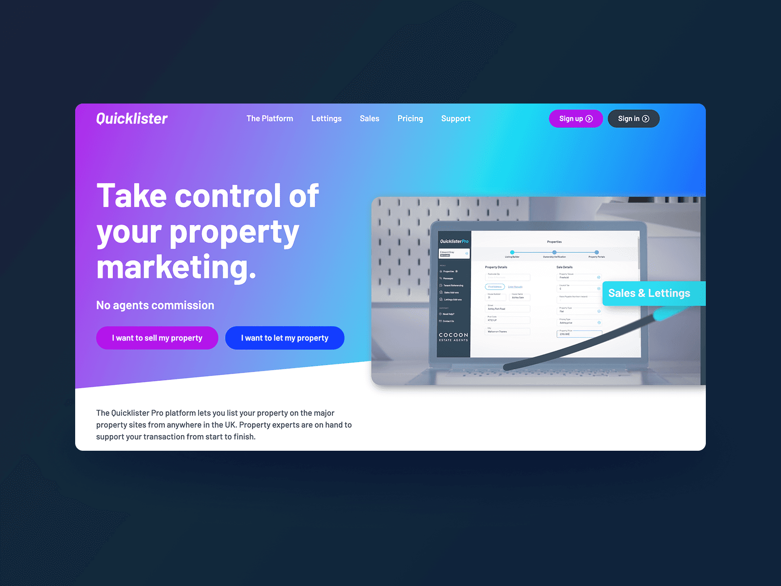 QuicklisterPro - Property Listing Platform