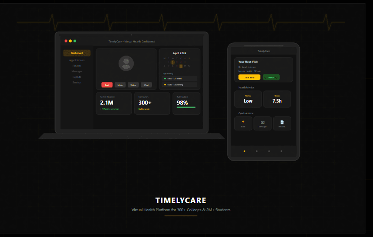 TimelyCare: HIPAA-Compliant Web & Mobile Development for Virtual Health Platform | Healthcare Telemedicine