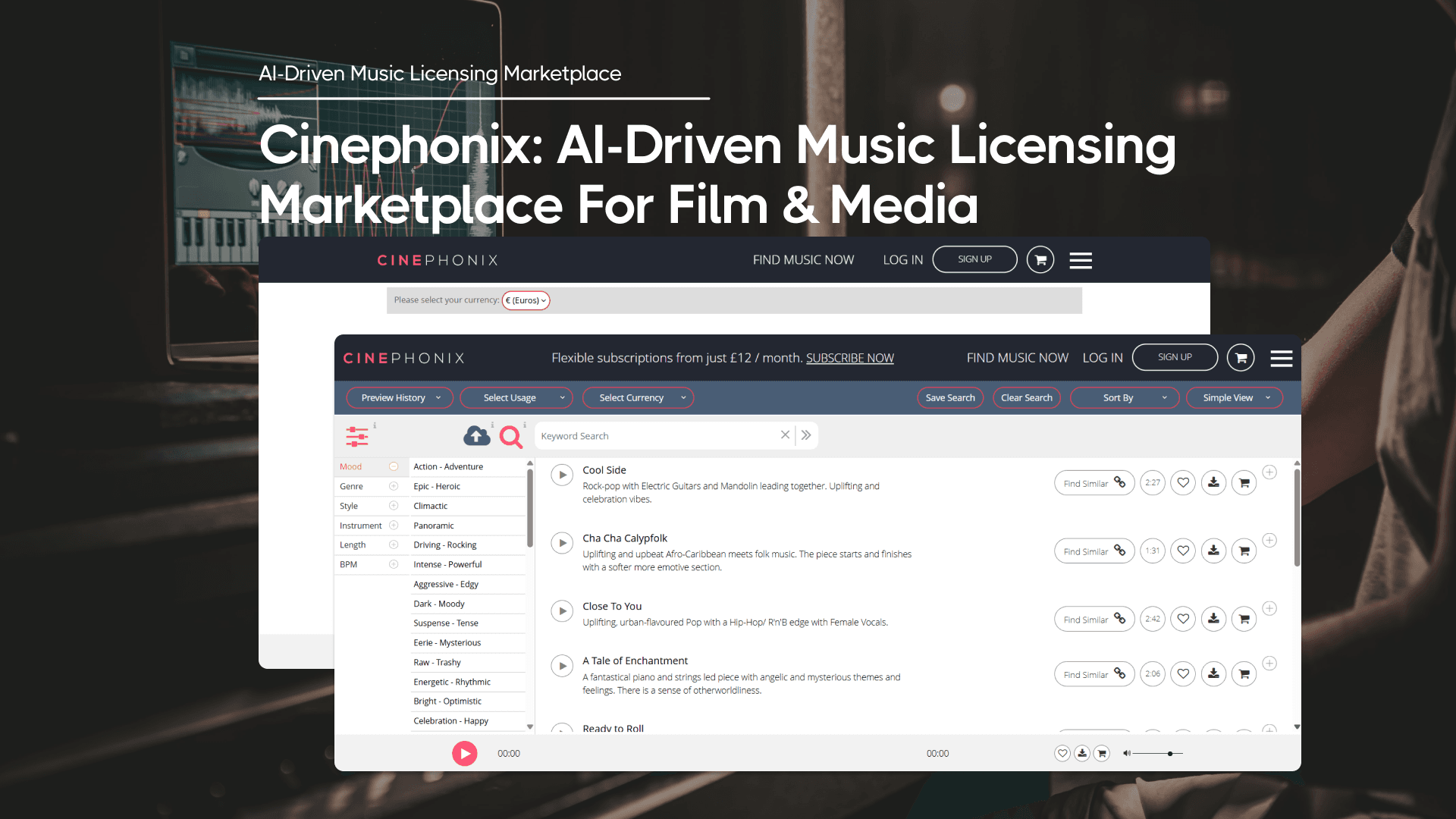 Cinephonix: AI-Driven Music Licensing Marketplace for Film & Media