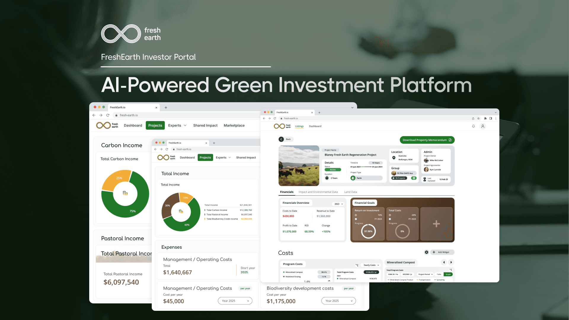 FreshEarth Investor Portal: AI-Powered Green Investment Platform