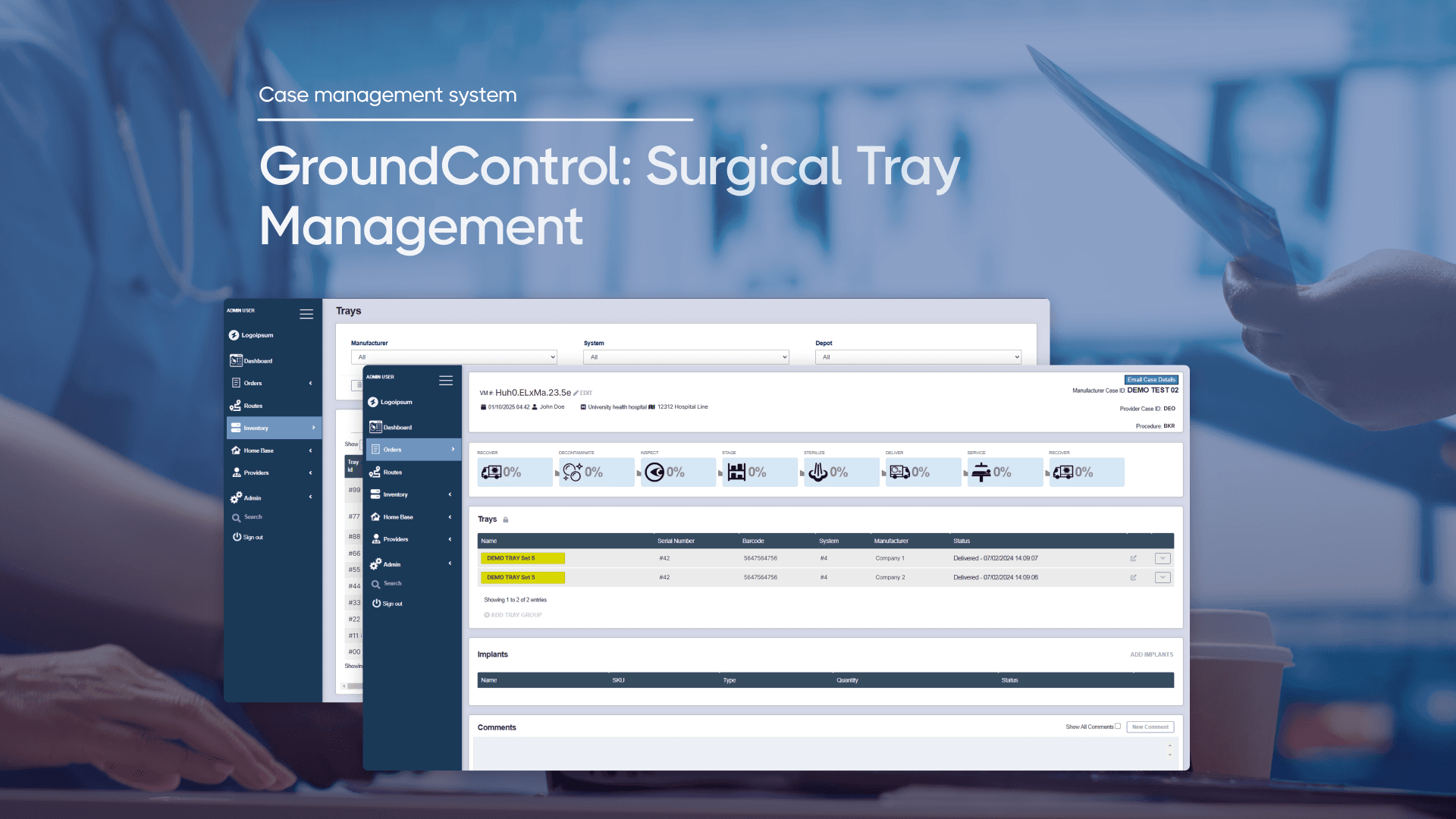 GroundControl: Surgical Tray Management