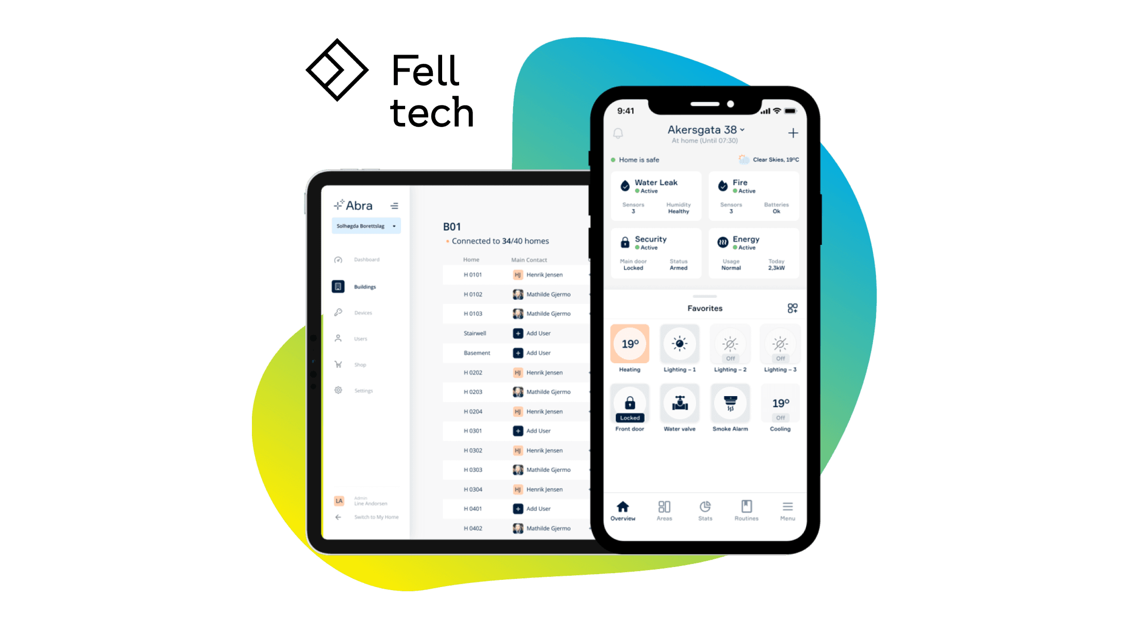 FellTech - Intelligent Infrastructure for Safety, Energy Efficiency, and Sustainable Living